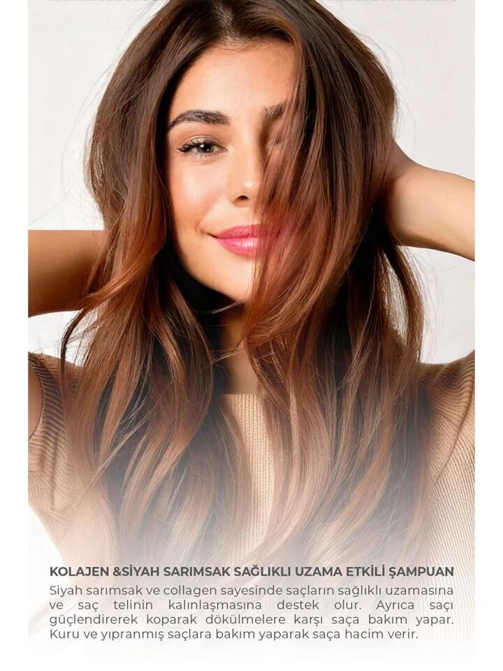 Dermokil Kolajen ve Siyah Sarımsak Sağlıklı Uzama Etkili Şampuan 1000 Ml