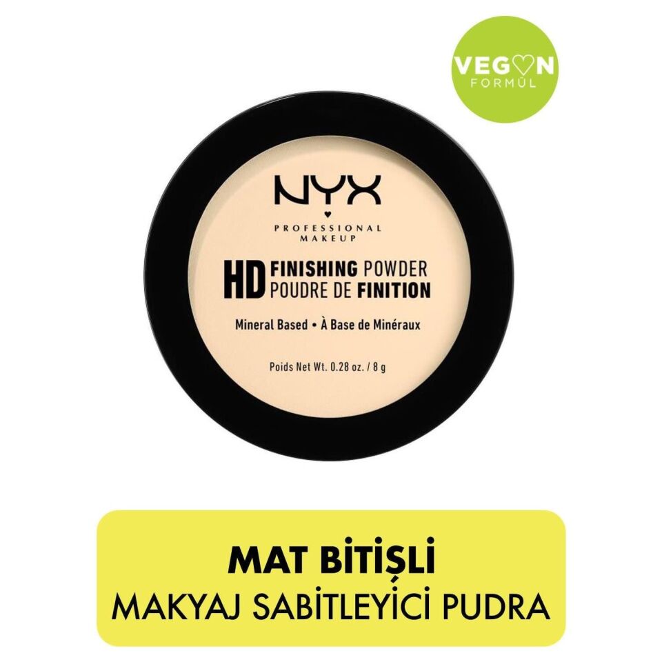 NYX Professional Makeup Sabitleyici Pudra - High Definition Finishing Powder Banana 8 g 800897834678
