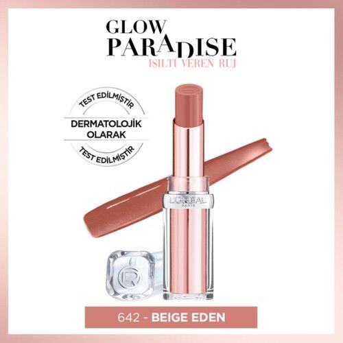 L'Oreal Paris L'oréal Paris Glow Paradise Balm-in-lipstick - Işıltı Veren Ruj 642 Beige Eden