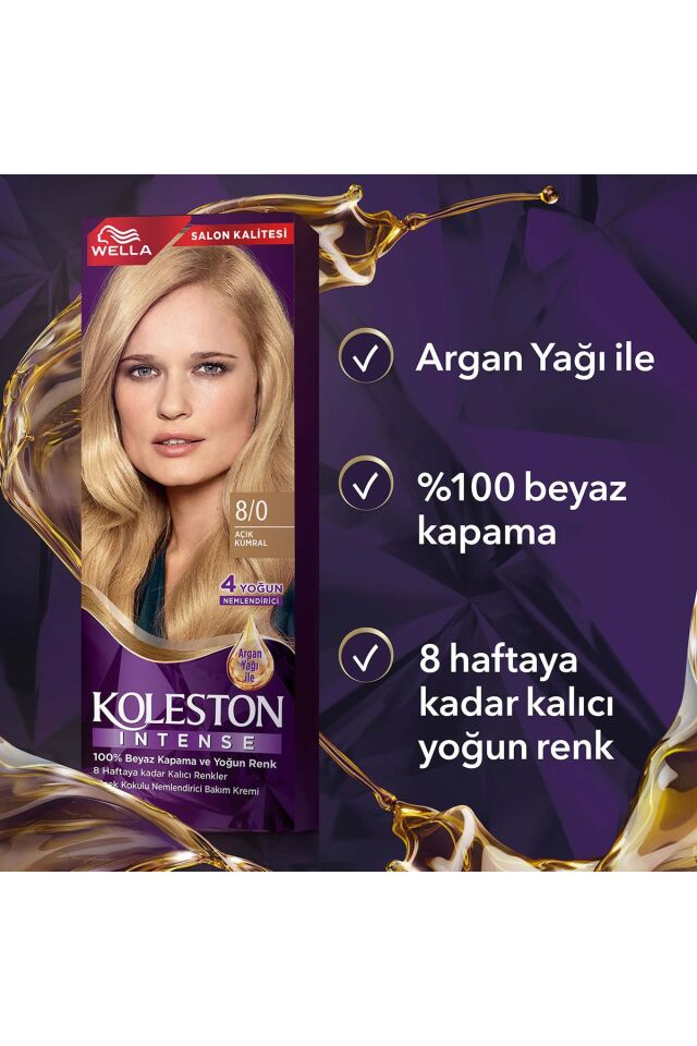 Koleston Intense Saç Bayası 8.0 Açık Kumral
