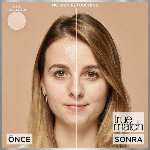 L'Oreal Paris True Match Bakım Yapan Fondöten 0.5n Natural Porcelaın