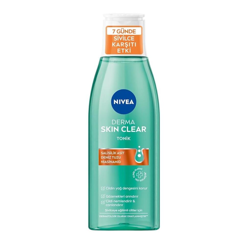 Nivea Derma Skin Clear Sivilce Karşıtı Yüz Temizleme Jeli 150 Ml + Tonik 200 Ml Salisilik Asit (BHA)