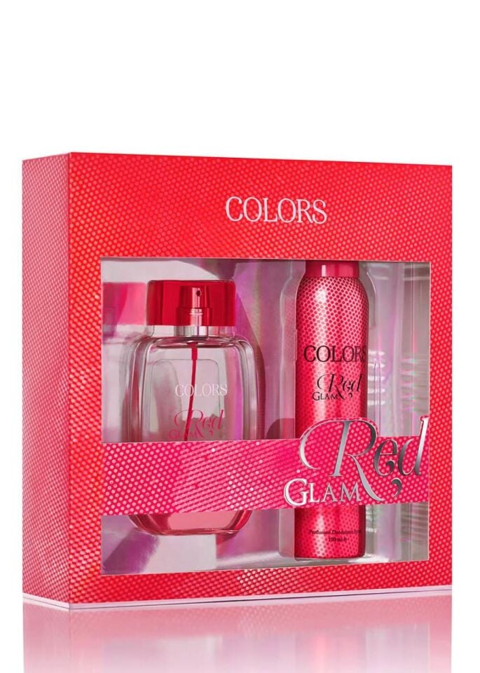 Rebul Colors Red Glam Edt 75 ml + Deodorant Spray 150 ml Kadın