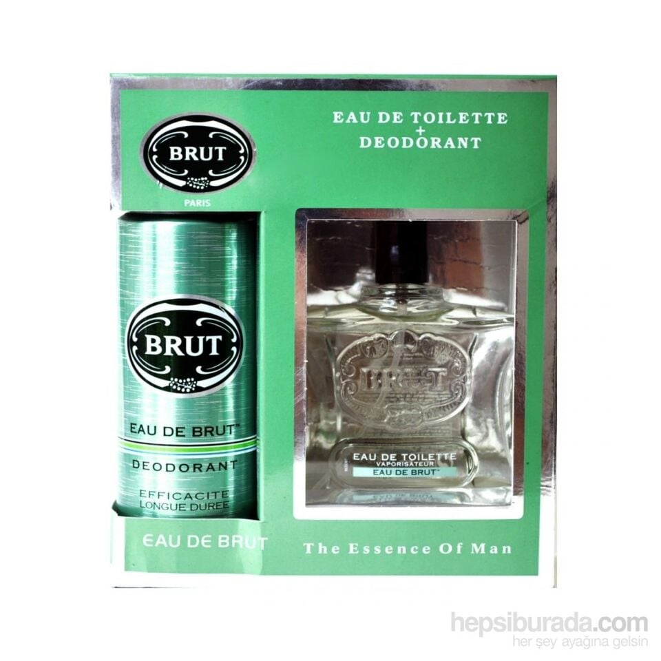 Brut Eau De Brut Set EDT 100ML + Deodorant 200 ml Erkek