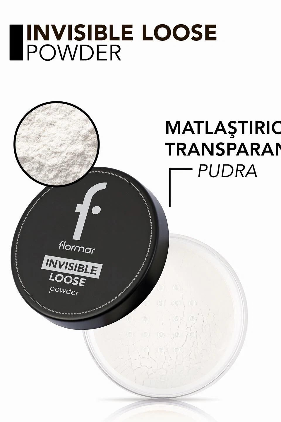 Invisible Loose Transparan ve Yarı Mat Bitişli Sabitleyici Toz Pudra 001 Silver Sand