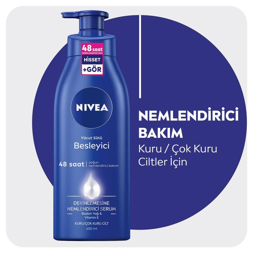 Nivea Besleyici Vücut Sütü Yoğun Nemlendirici Bakım 400ml