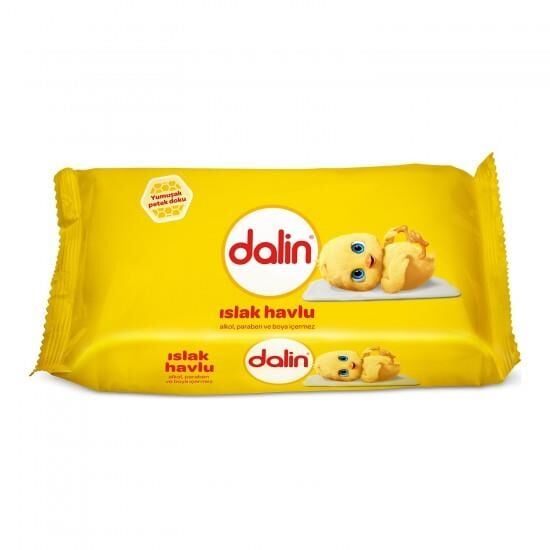 Dalin 56lı Islak Mendil Yumuşak Petek Dokulu