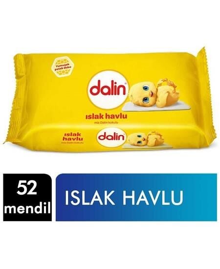 Dalin 56lı Islak Mendil Yumuşak Petek Dokulu