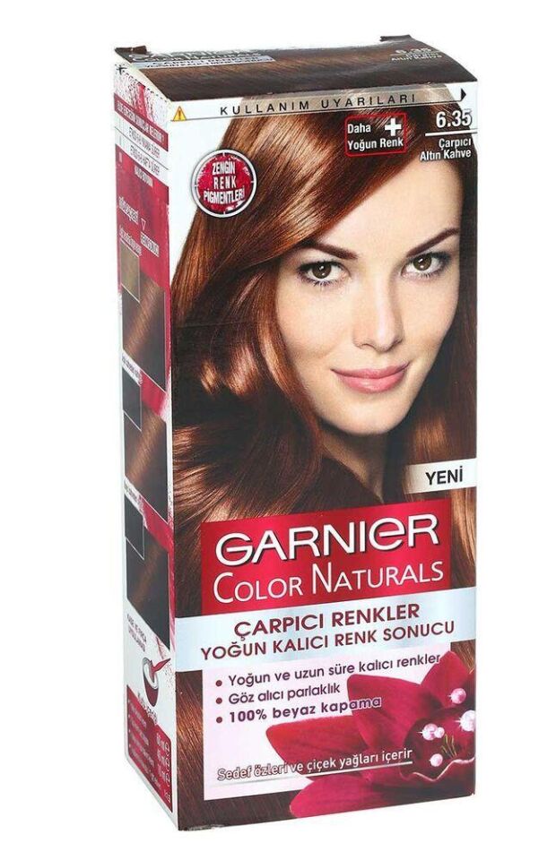 Garnier Çarpıcı Renkler 6.35 Altın Kahve Saç Boyası