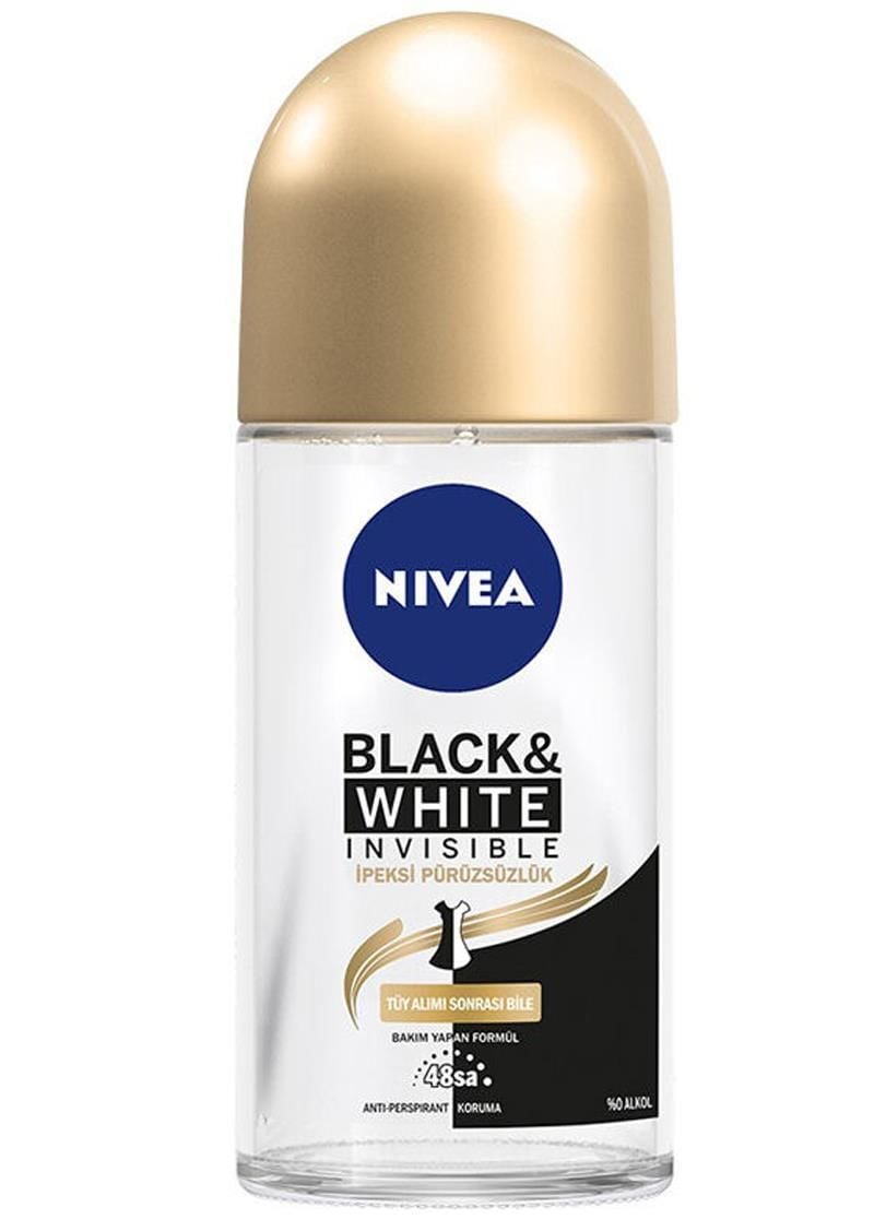 Nivea Roll On Invisible Black White İpeksi Pürüzsüzlük 50 ML
