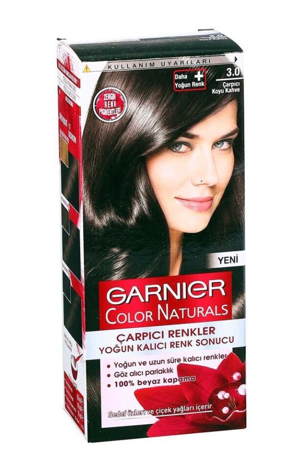 Garnier Çarpıcı Renkler 3.0 Koyu Kahve Saç Boyası