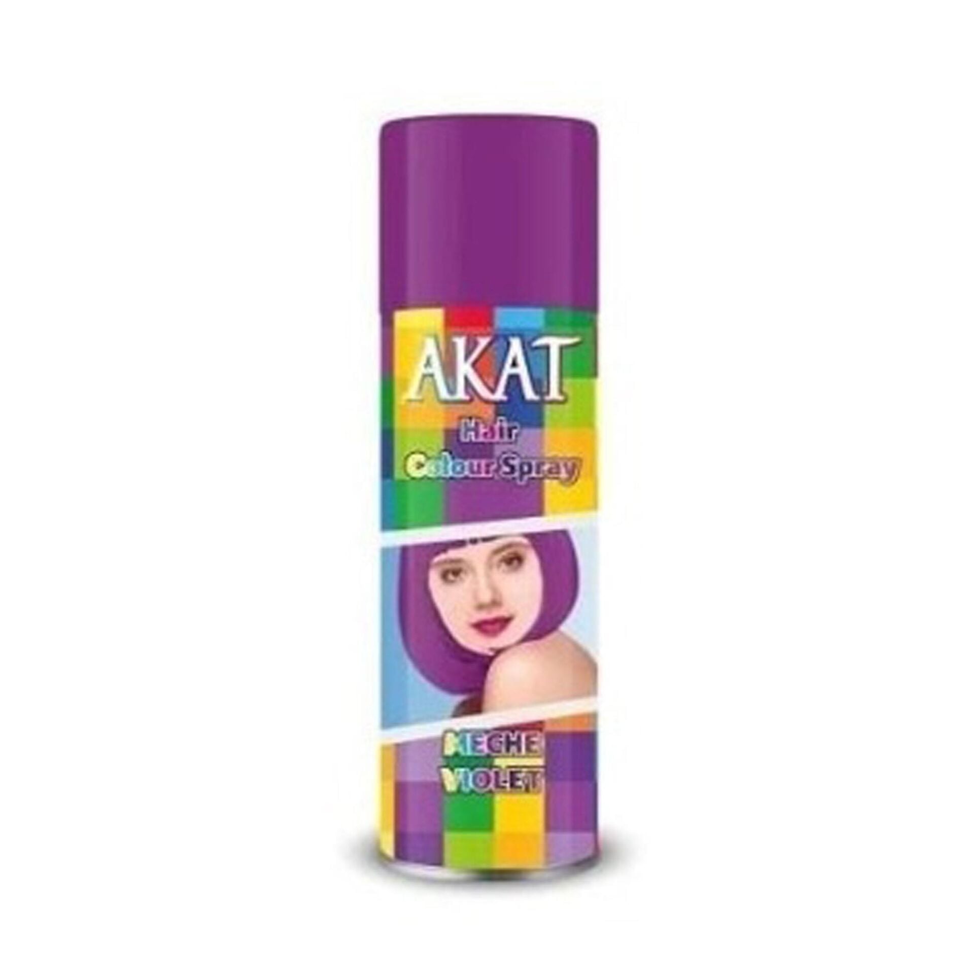 Akat Gardi Renkli Saç Spreyi Geçici Boya 150 ml Mor
