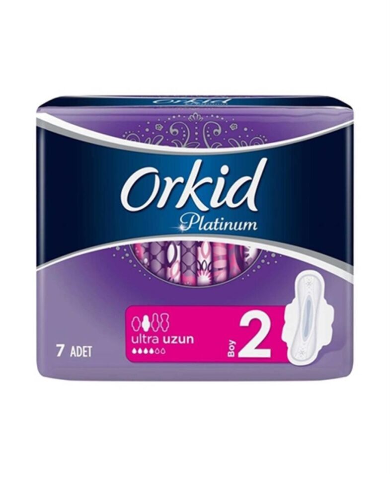 Orkid Platinum Hijyenik Ped Uzun Tekli Paket 7 Ped No 2