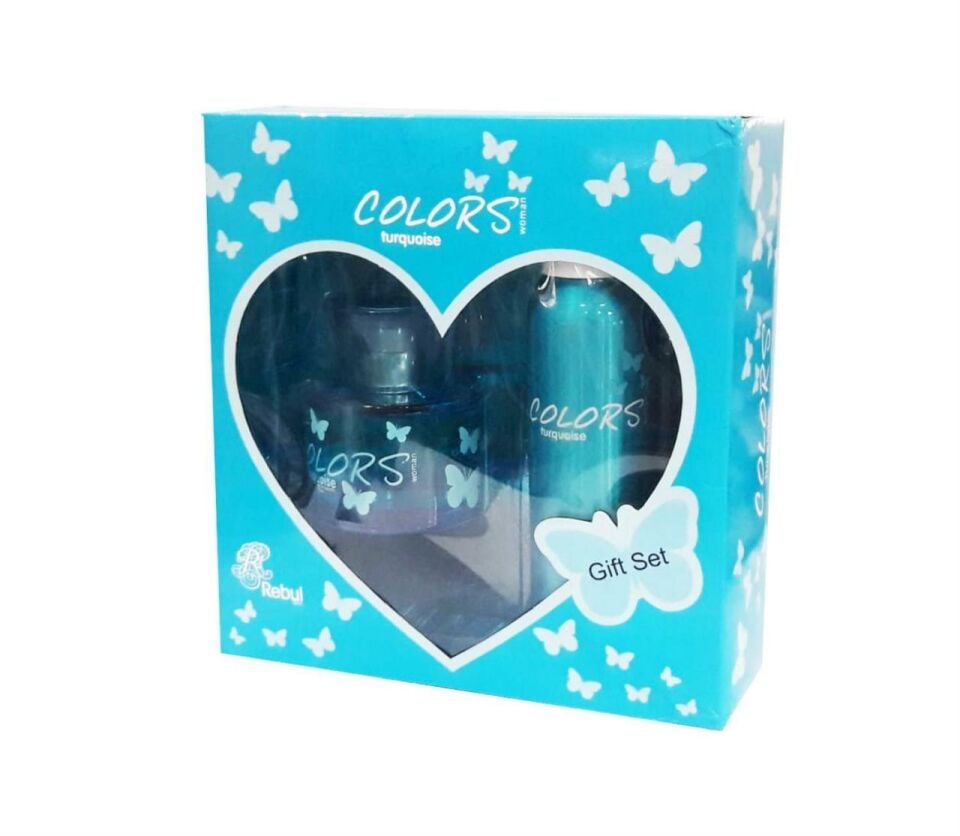 Rebul Colors Turquoise 75 ml Kadın Parfüm + 150 Deodorant