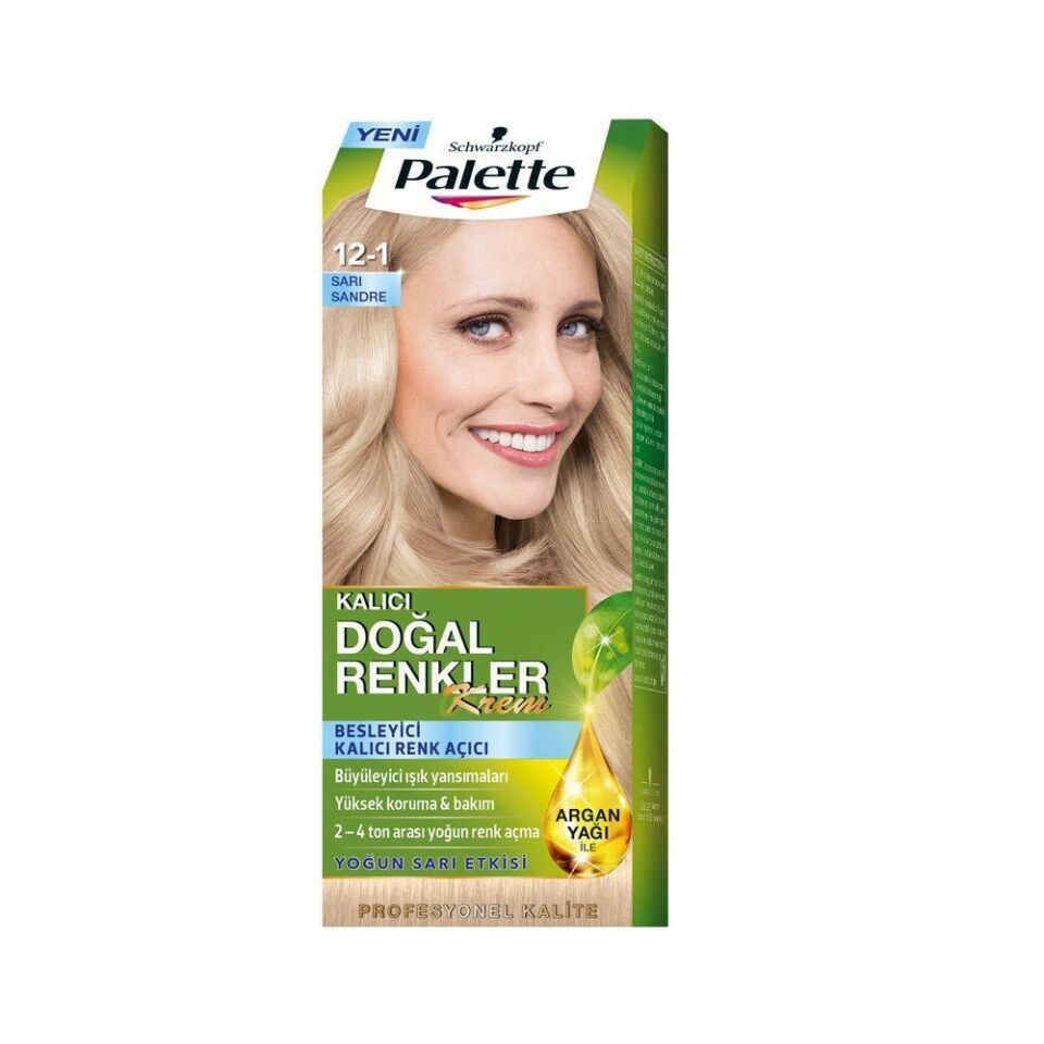 Palette Natural 12.1 Sarı Sandre Kalıcı Saç Boyası