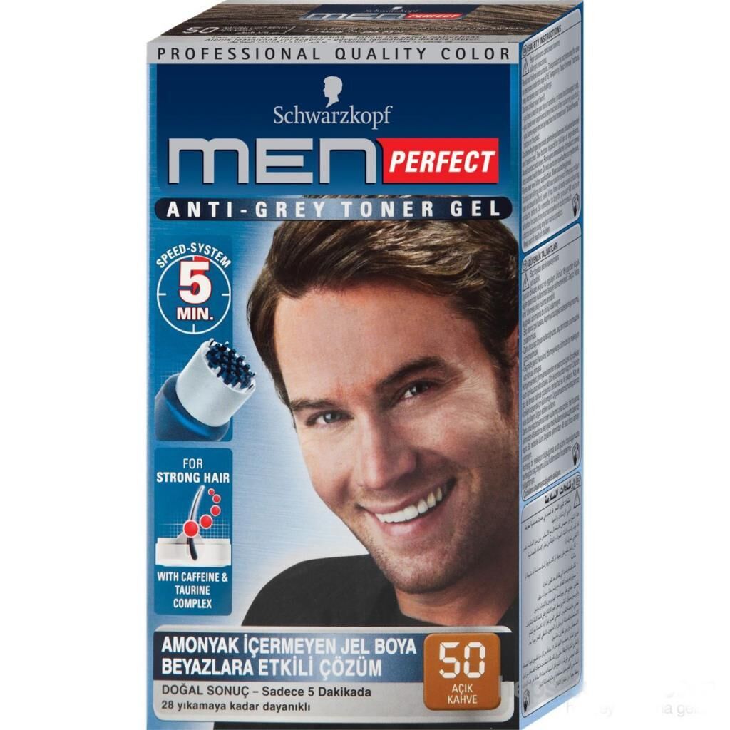 Schwarzkopf Men Perfect 50 Açık Kahve Saç Boyası