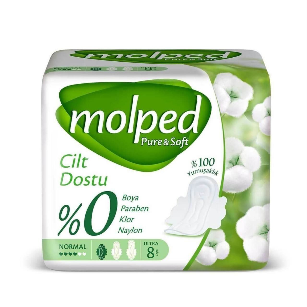 Molped Pure Soft Tekli Normal 8 Lı
