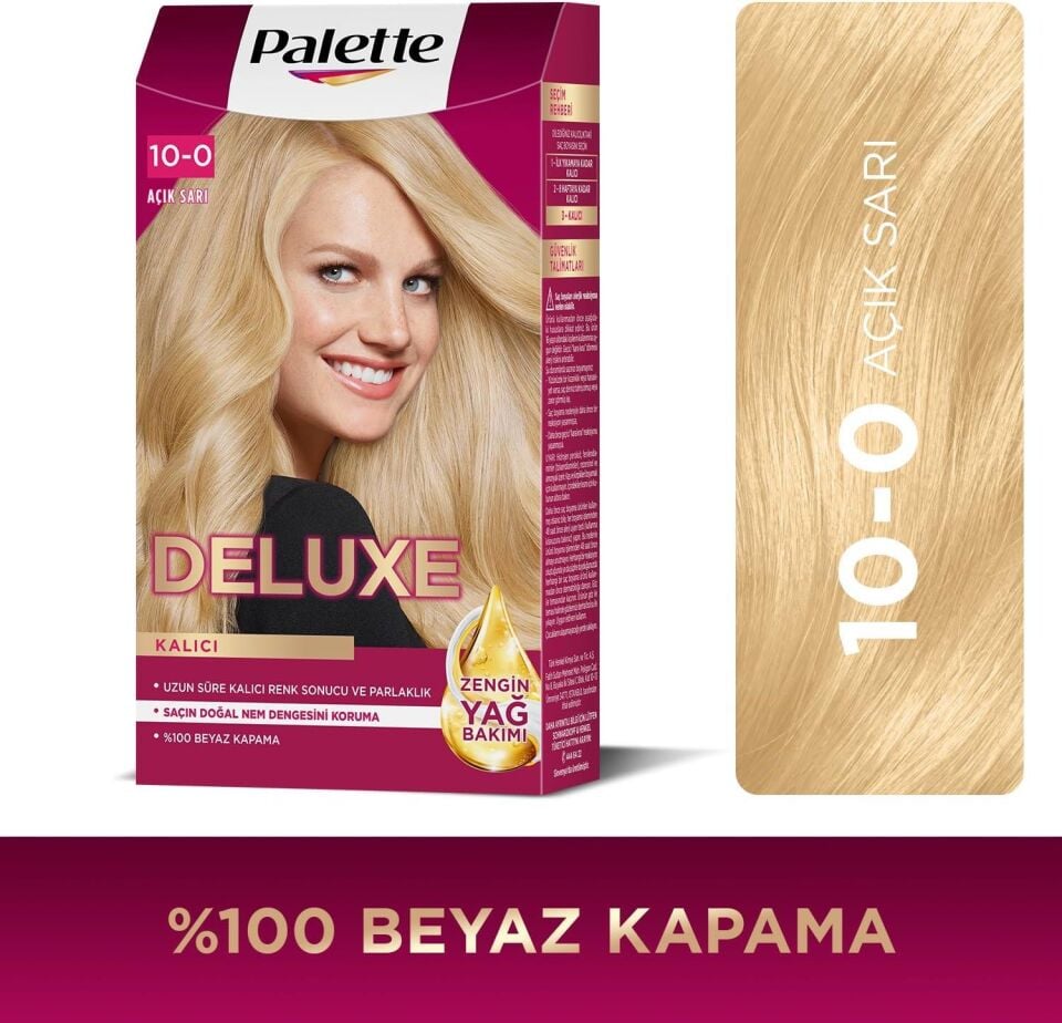 Palette Deluxe Saç Boyası 10.0 Açık Sarı