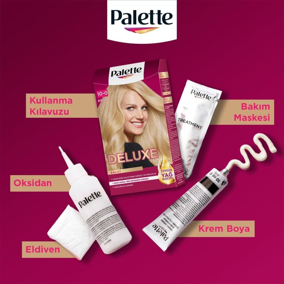 Palette Deluxe Saç Boyası 10.0 Açık Sarı