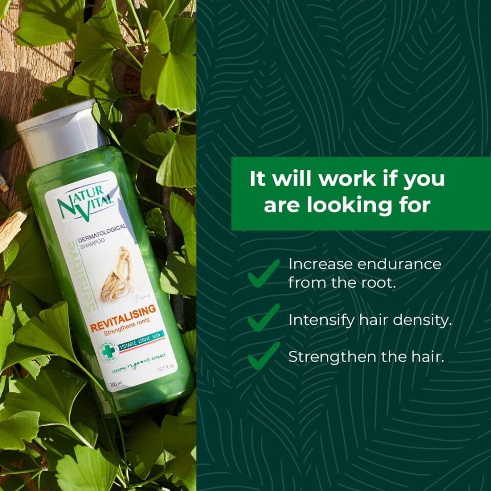 Natur Vital Sensetive Ginseng Canlandırıcı Şampuan Revitalising 300ml
