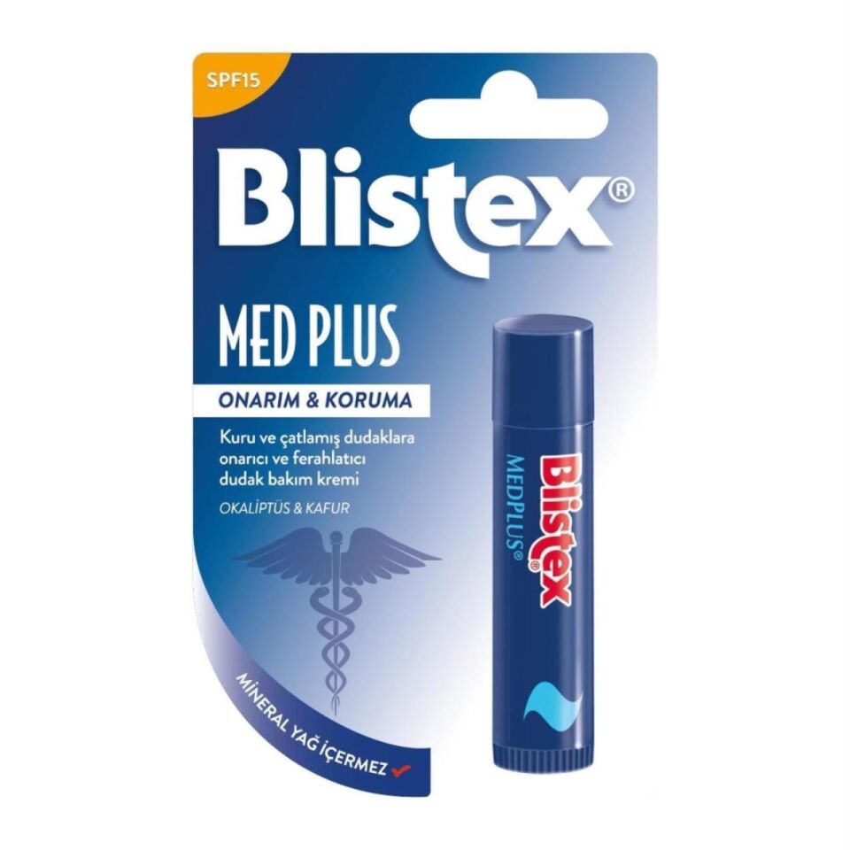Blistex Med Plus Dudak Bakım Kremi Stick 4,25 g Çatlamış Onarım