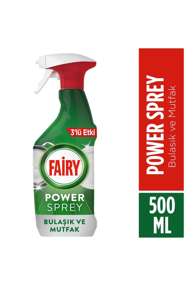 Fairy Power Sprey Mutfak ve Bulaşık Deterjanı 500 Ml Limon