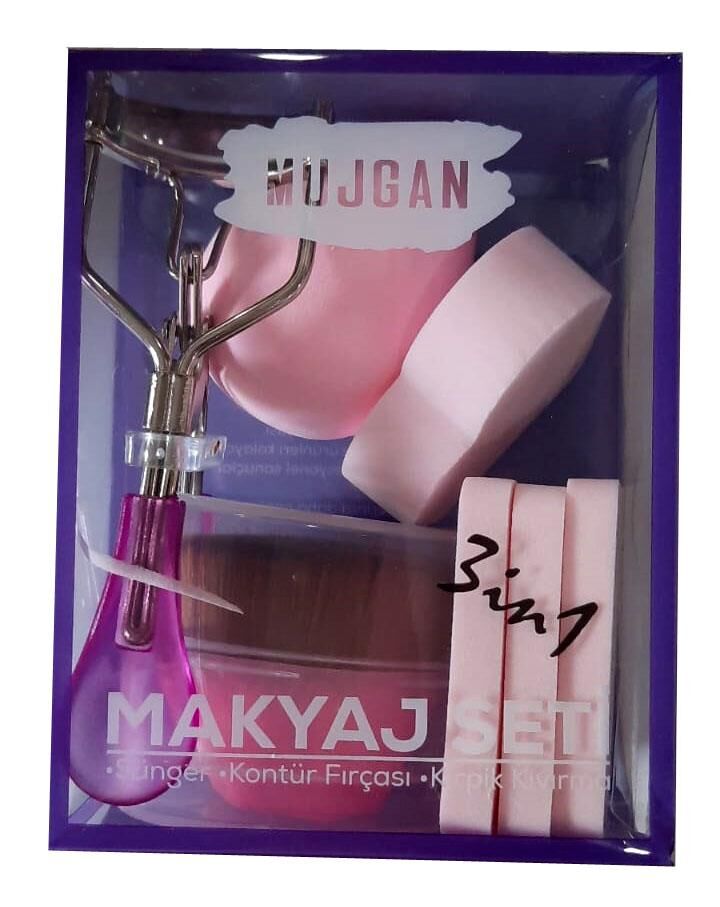 Müjgan Çoklu Makyaj Süngeri + Kirpik Kıvırıcı + Fırça