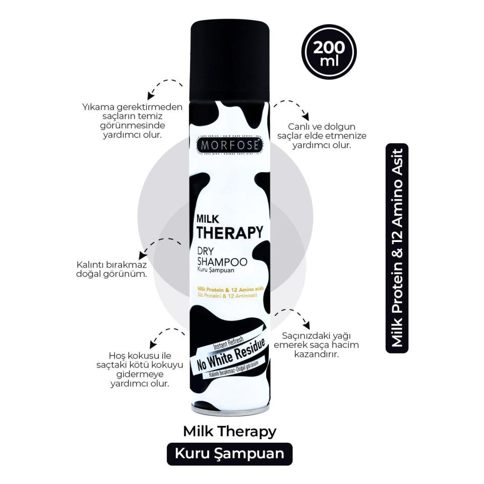 Morfose Kuru Şampuan Milk Therapy 200 Ml