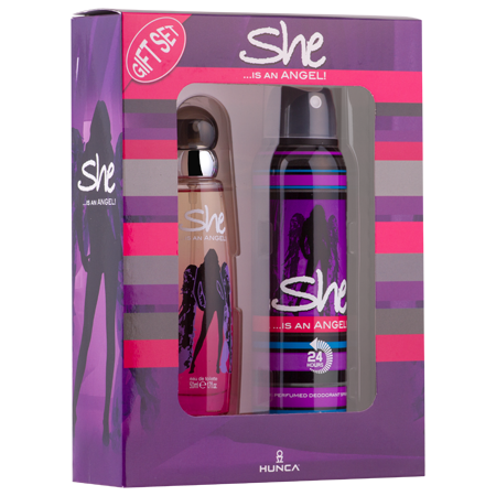 She Angel 50ML Edt ml + Deodorant Bayan Parfüm Set