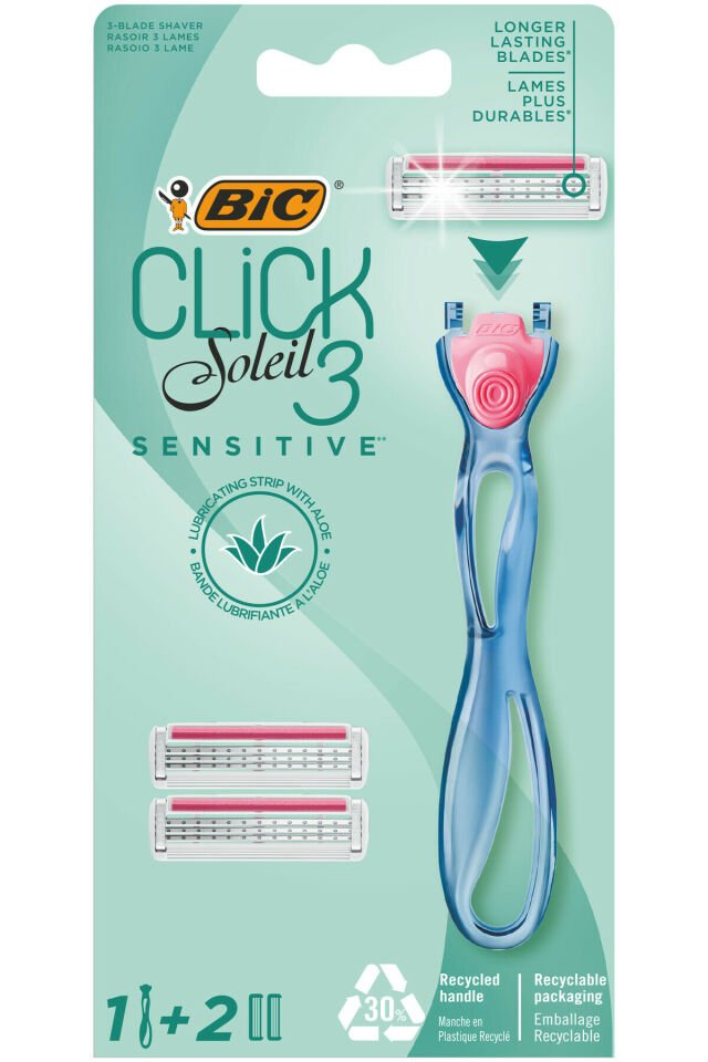 Bic Soleil Click Sensitive 1 Gövde + 2 Başlık Kadın Tıraş Bıçağı