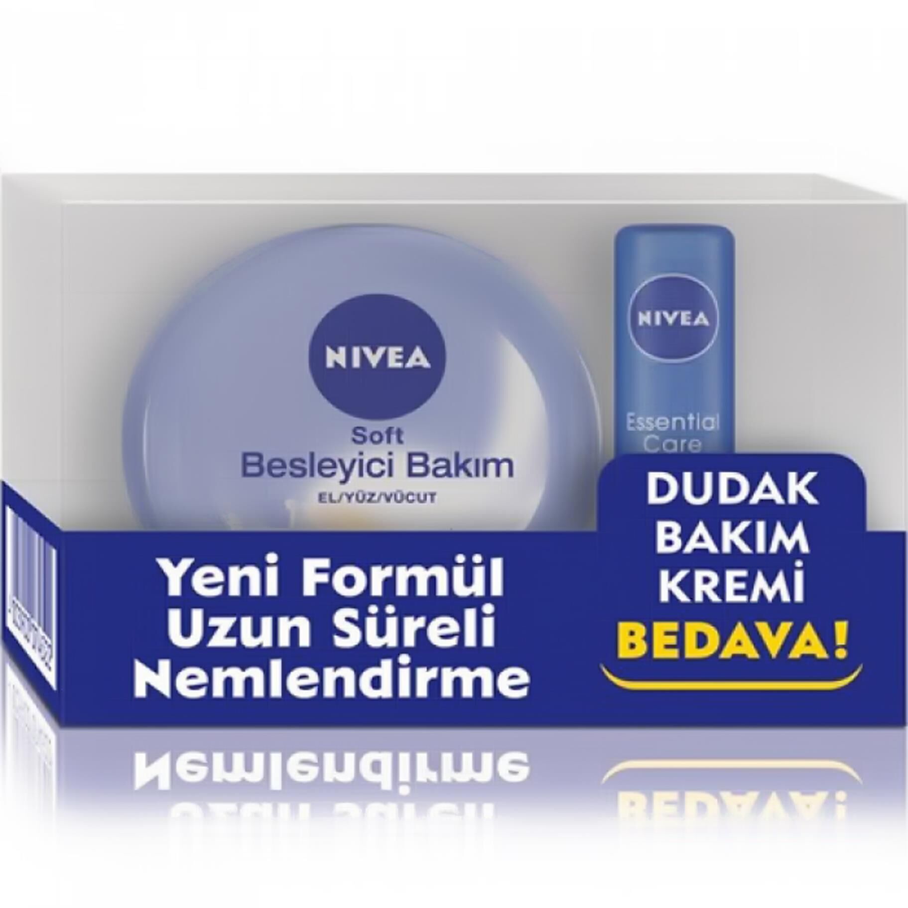 Nivea Soft Besleyici Bakım Krem 200 Ml + Lip Essential Dudak Kremi Hediye