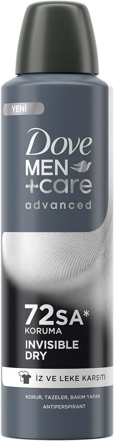Dove Men Care Advanced Erkek Deodorant 72 Saat Koruma Invisible Dry 150 Ml