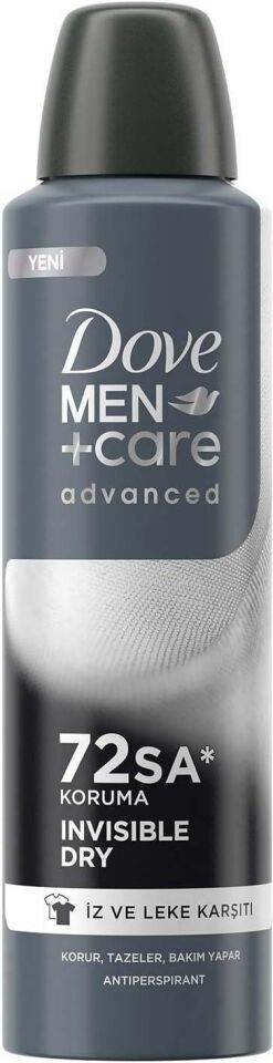Dove Men Care Advanced Erkek Deodorant 72 Saat Koruma Invisible Dry 150 Ml