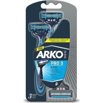Arko Men Tıraş Bıçağı Pro 3 Üç Bıçak 3 lü Blister