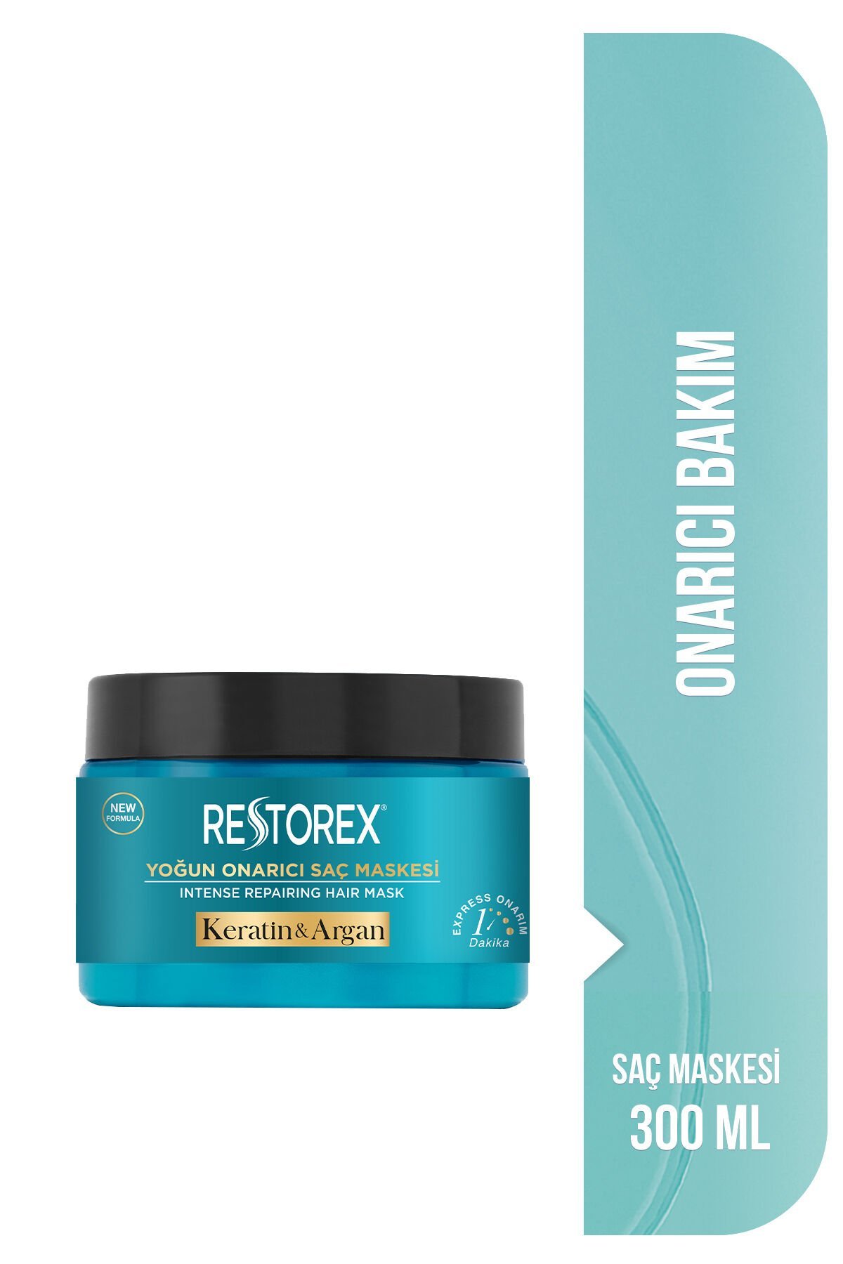 Restorex Keratin & Argan Onarıcı Saç Bakım Maskesi 300 Ml - Yıpranmış Ve Hasar Görmüş Saçlar Botoks Etkili