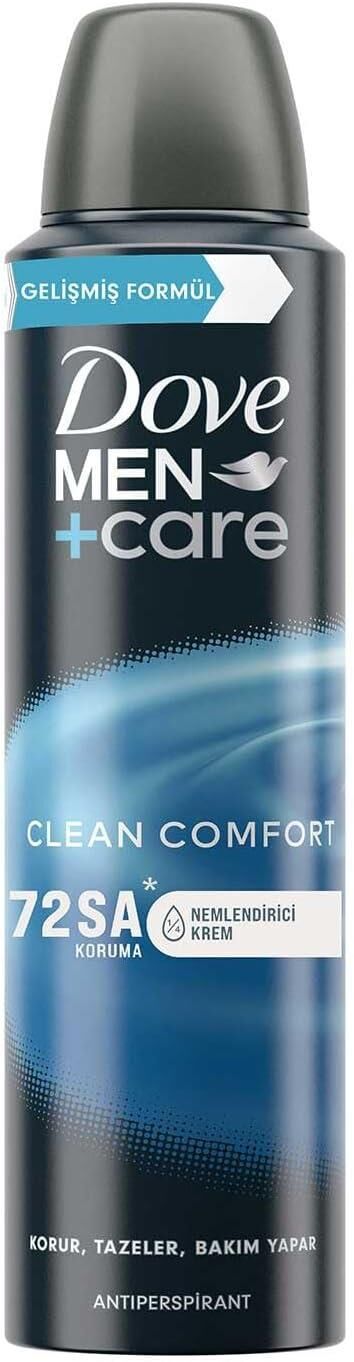 Dove Men Care Clean Comfort Sprey Deodorant 150 Ml