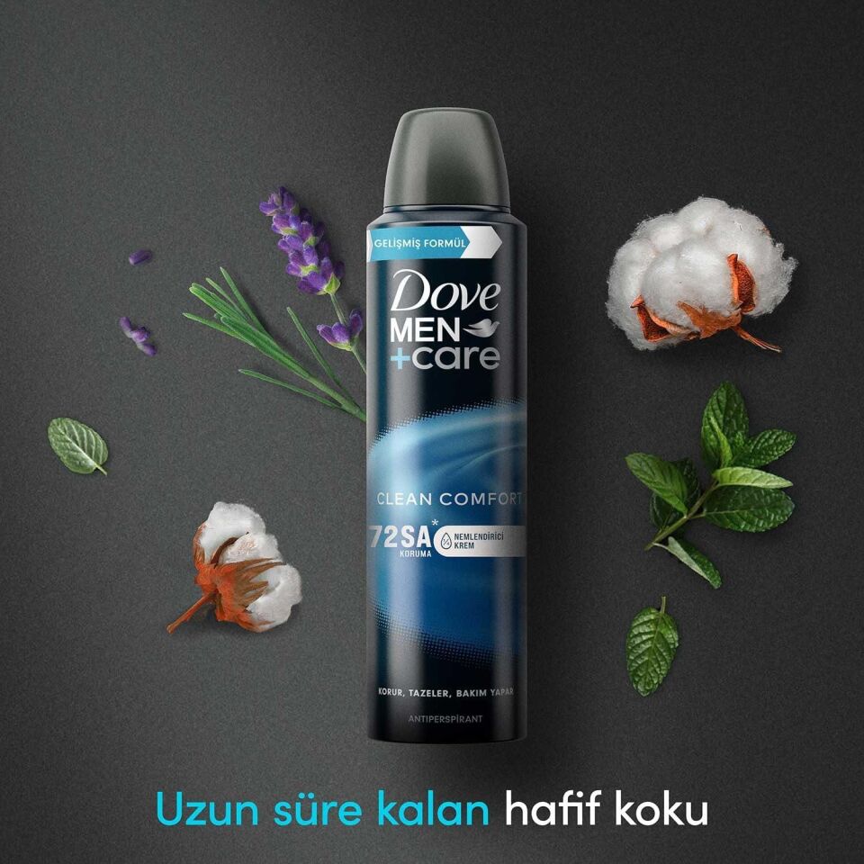 Dove Men Care Clean Comfort Sprey Deodorant 150 Ml