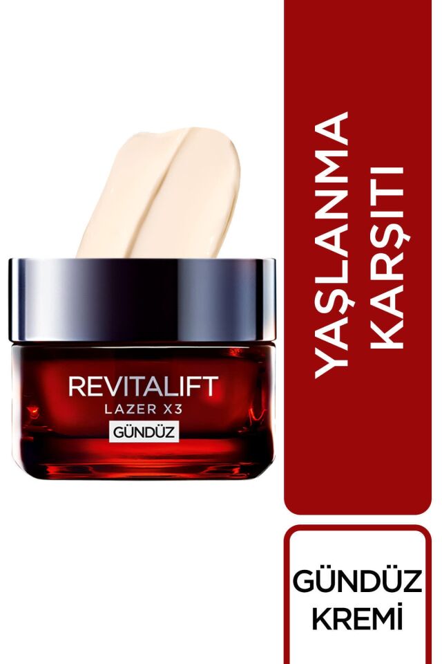 Loreal Revitalift Lazer X3 Gündüz Kremi 50 ml Yoğun Yaşlanma Karşıtı Bakım