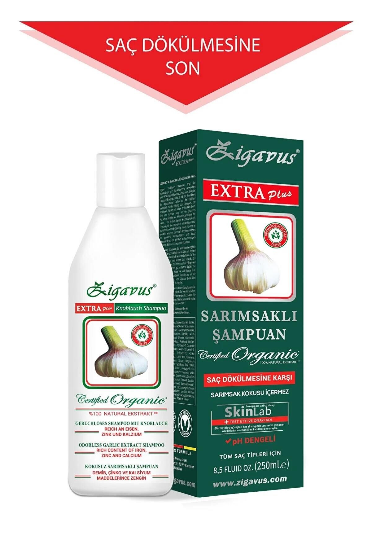 Zigavus Extra Plus Sarımsaklı Şampuan 250 Ml - Yoğun Saç Dökülmesine Karşı Kokusuz