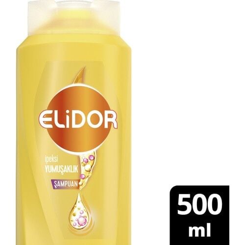 Elidor İpeksi Yumuşaklık Şampuan 500 ml Argan Yağı İpek Proteini C Vitamini