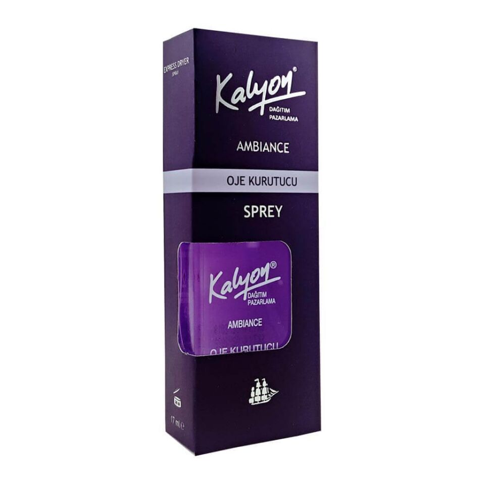 Kalyon Oje Kurutucu ve Tırnak Eti Nemlendirici Sprey 17 ml