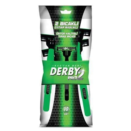 Derby Pro 2 Oynar Başlıklı Tıraş Bıçağı 10 lu
