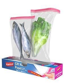 Koroplast Çift Kilitli Poşet 10 Orta Boy + 10 Küçük Boy 20 li