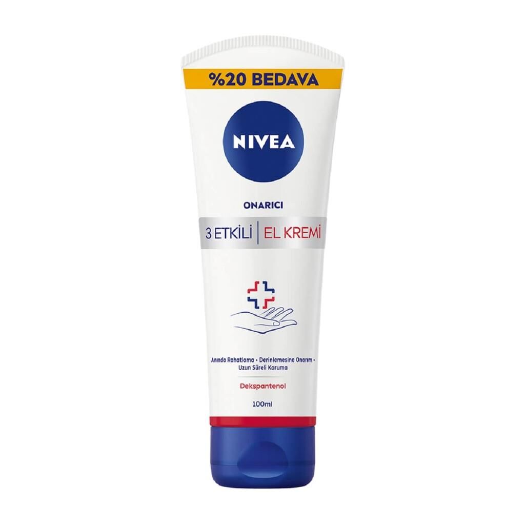 Nivea 3 Etkili Onarıcı El Kremi 100 Ml
