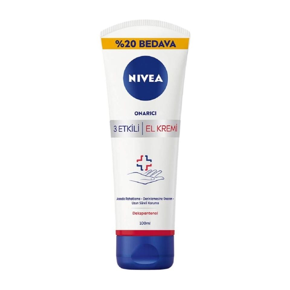 Nivea 3 Etkili Onarıcı El Kremi 100 Ml