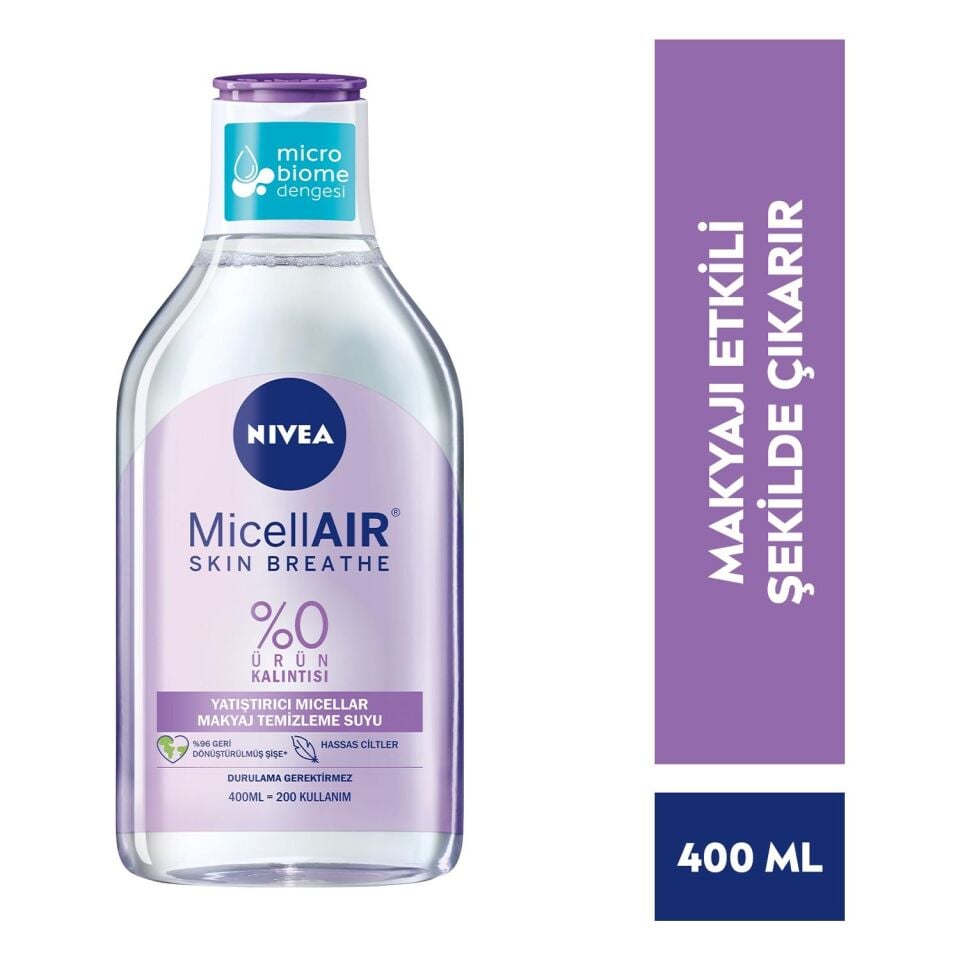 Nivea Micellair Makyaj Temizleme Suyu Hassas Ciltler 400 Ml