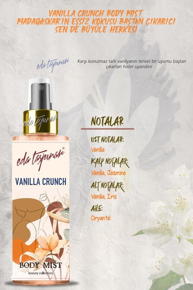 Eda Taşpınar Body Mist Vücut Spreyi 200 Ml Vanilya Crunch