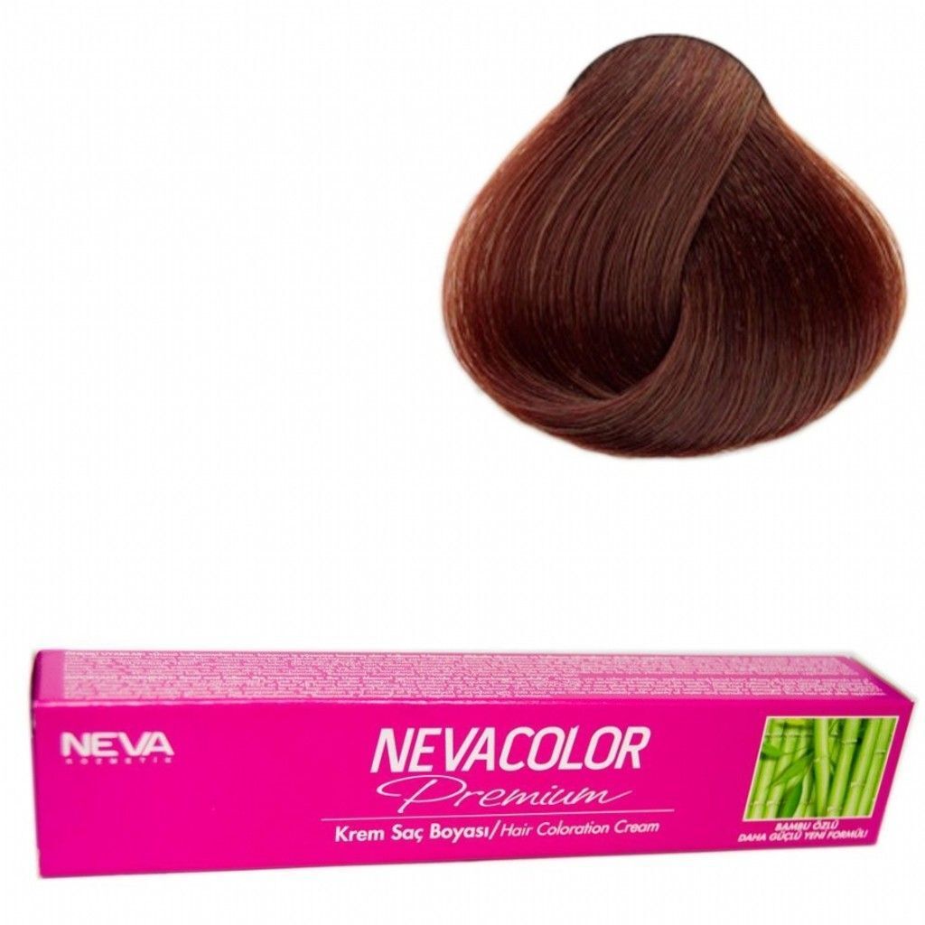 Neva Color Tüp Saç Boyası 7.77 Badem Kahvesi 50 Gr + Oksidan Sıvısı 50 Ml