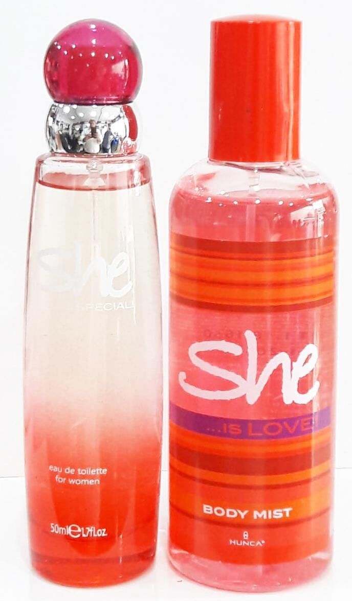 She Special Kırmızı 50 ml Edt + 150 ml Vücut Sprey Bayan Parfümü