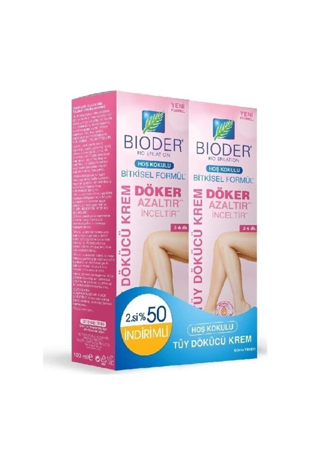 Bioder Normal Ciltler Için Tüy Dökücü Krem 100 Ml x 2 Adet